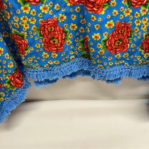 FARM RIO ANTHROPOLOGIE FLORAL TUNIC TOP ONE SIZE - Picture 6 of 8